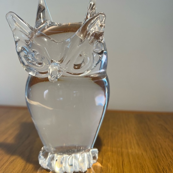 VINTAGE MURANO GLASS V. NASON HAND BLOWN LARGE OWL VENETIAN ITALY - Picture 8 of 12